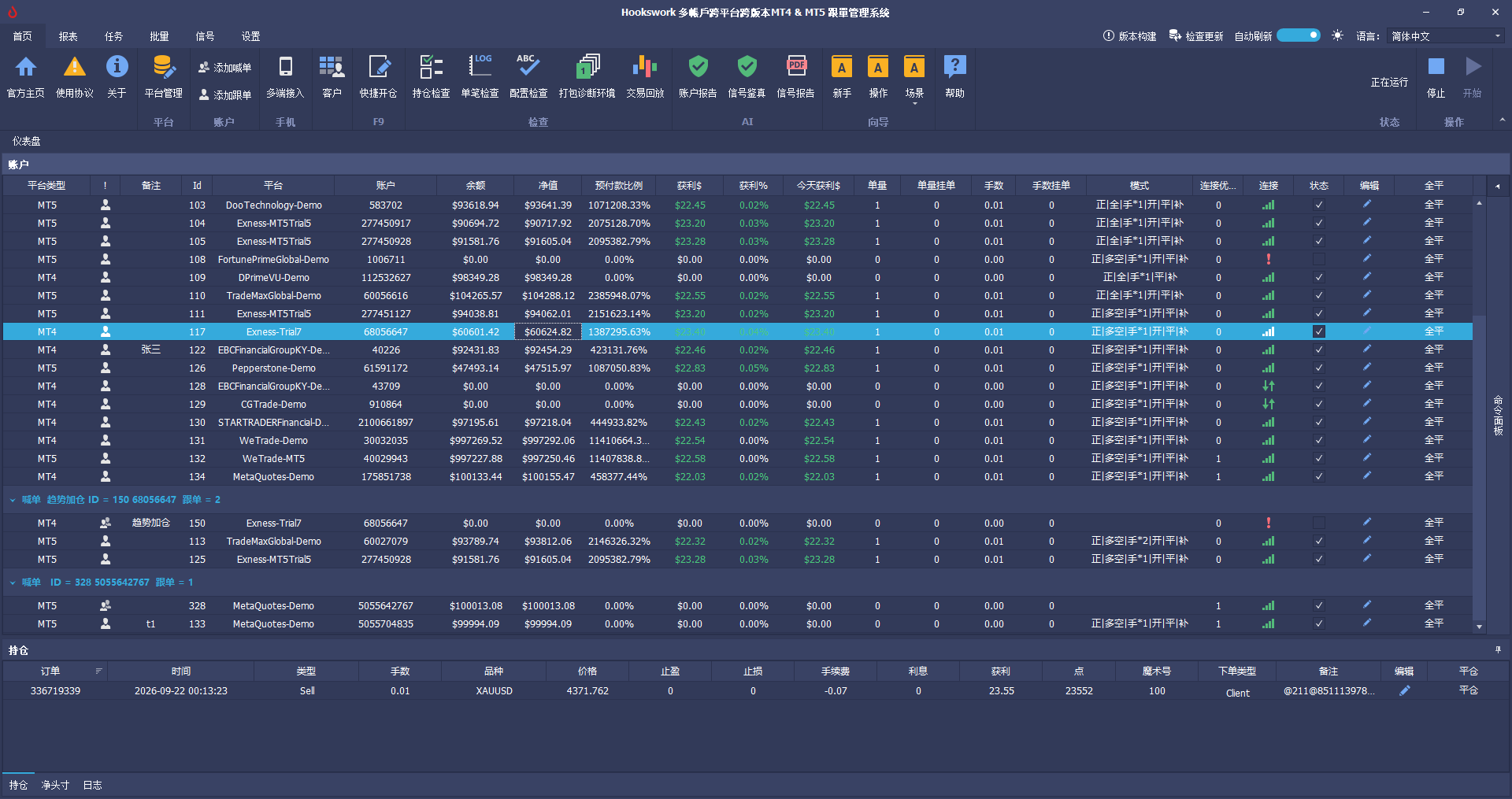 HooksWork Account overview